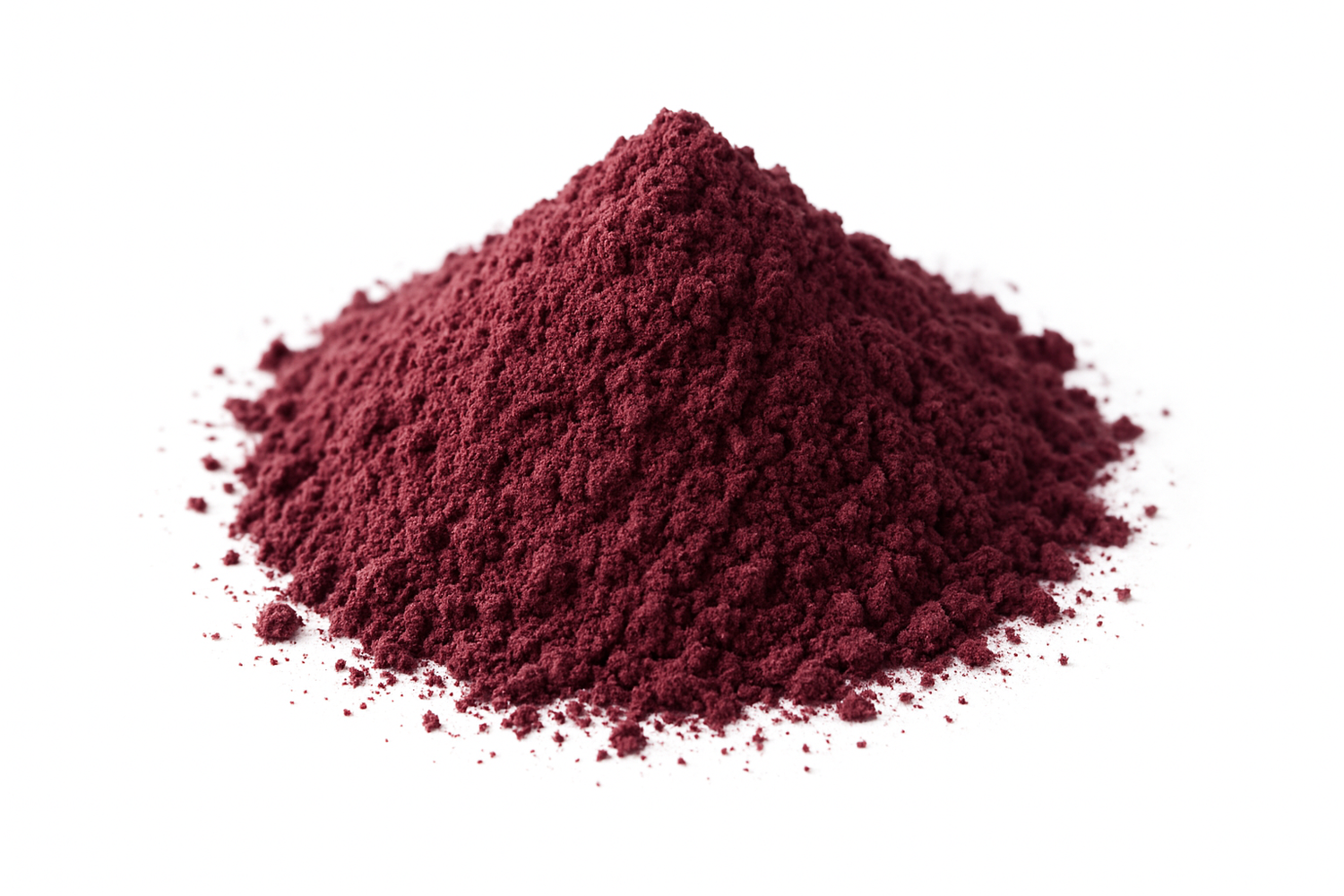 mulberry powder white background